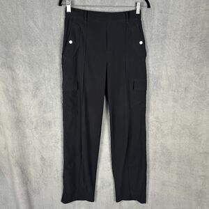 Athleta Pants Womens 4 Black Vienna Cargo Stretch Neutral Career Comfort Hiking
